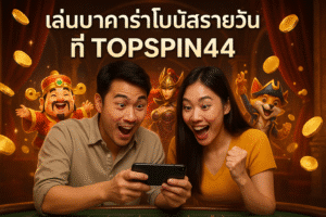 เล่นบาคาร่า โบนัสรายวัน ที่ TOPSPIN44