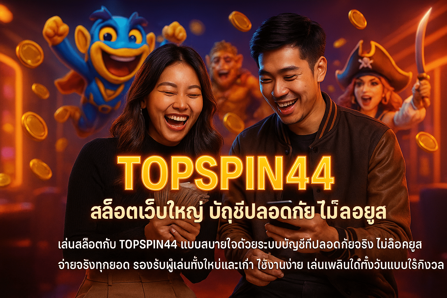 TOPSPIN44 สล็อตเว็บใหญ่ บัญชีปลอดภัย ไม่ล็อคยูส